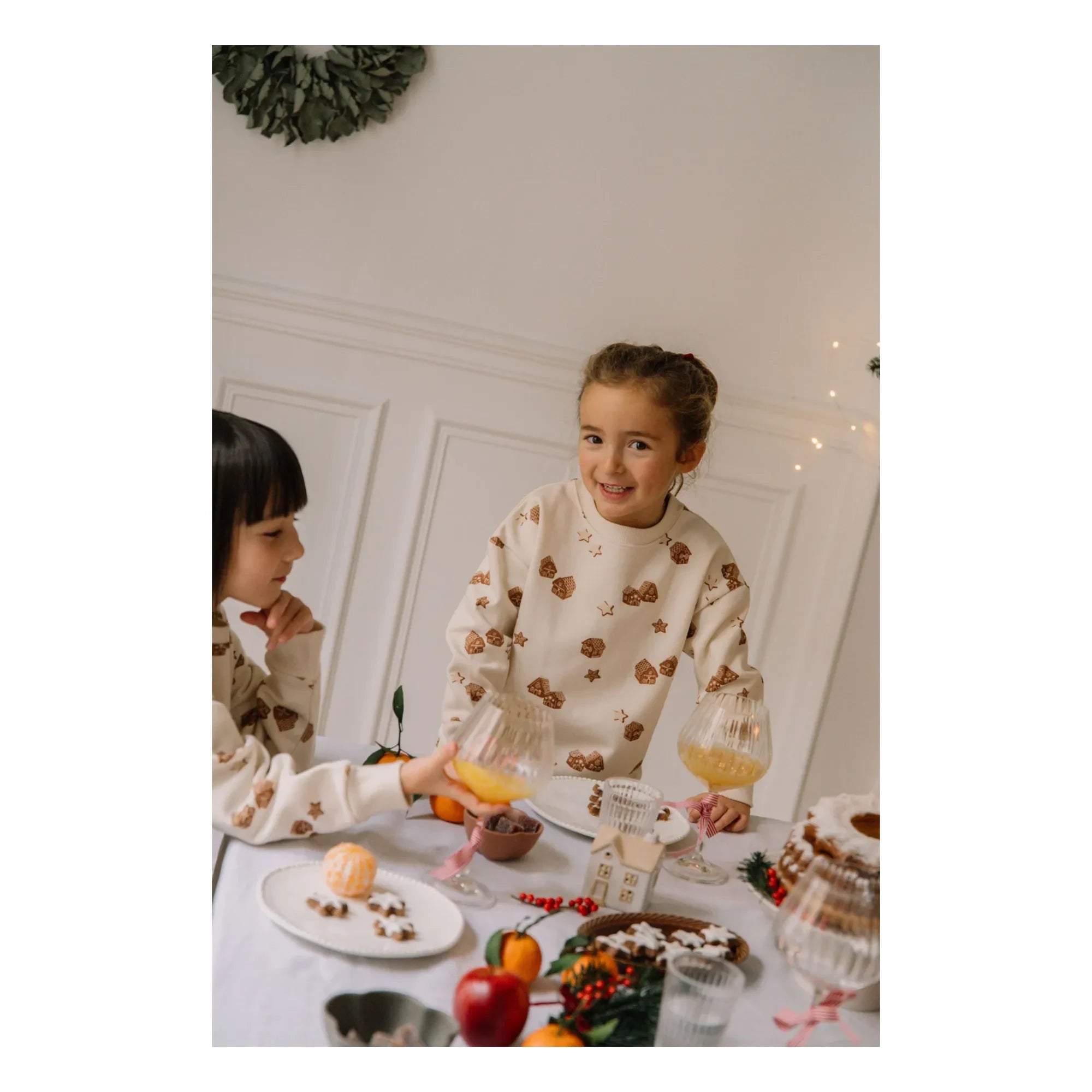 Studio Bohème - Noel Ayısı Sweatshirt Organik Pamuk | Ecru