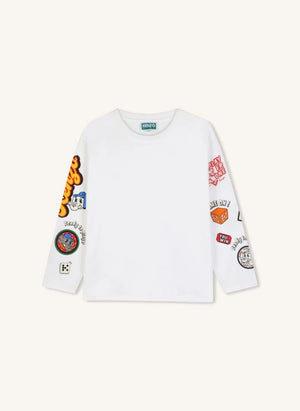 Kenzo - Kenzo Logolu Tişört | Beyaz