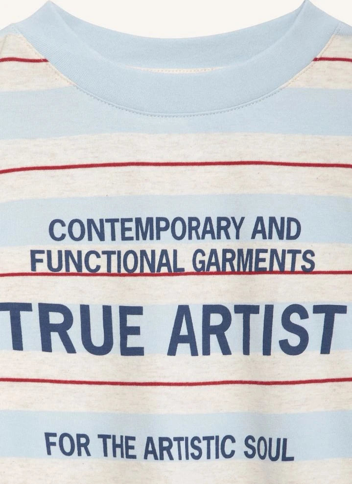 True Artist - Çizgili T-shirt N°16 | Açık mavi