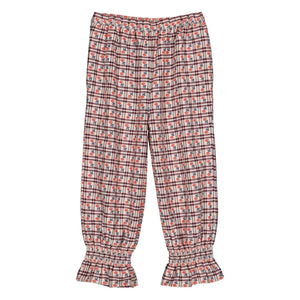 Hello Simone - Mirliton Ekose Pantolon | Plum