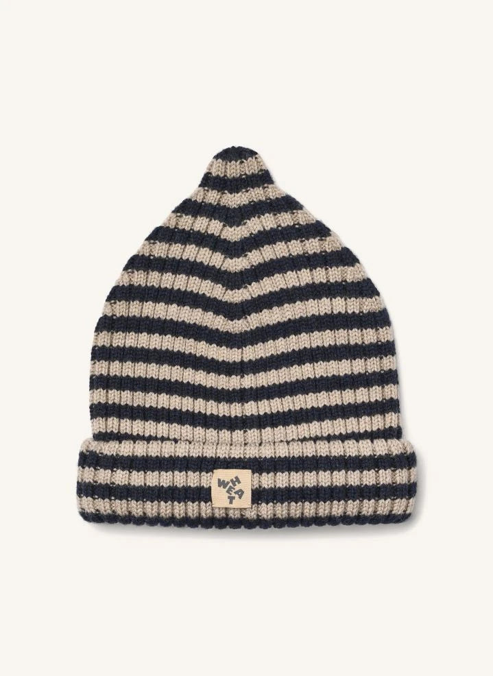 Wheat - Marinos Yün Topper Şapka | Lacivert
