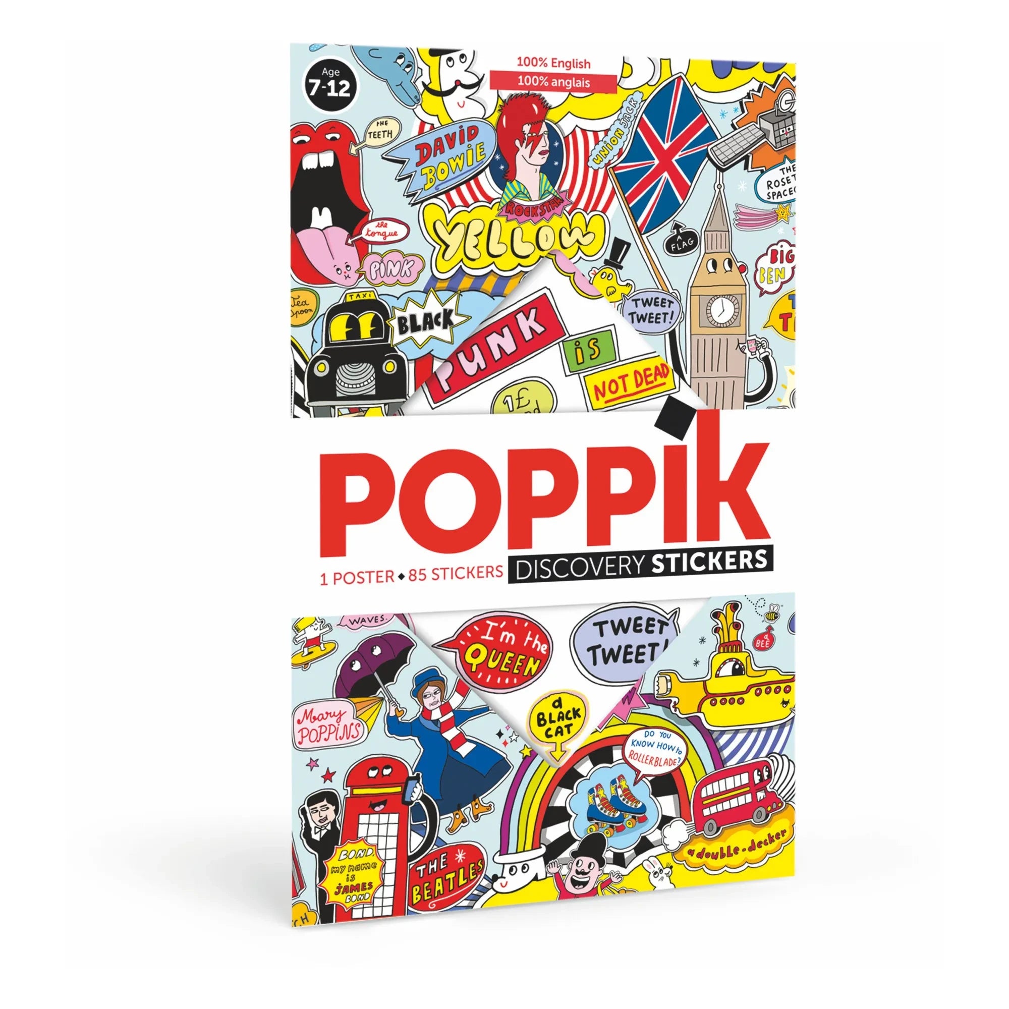Poppik - %100 İngilizce Sticker Poster