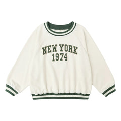 Rylee + Cru - Raglan Sweat New York Mini | Ekru