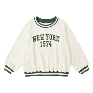 Rylee + Cru - Raglan Sweat New York Mini | Ekru