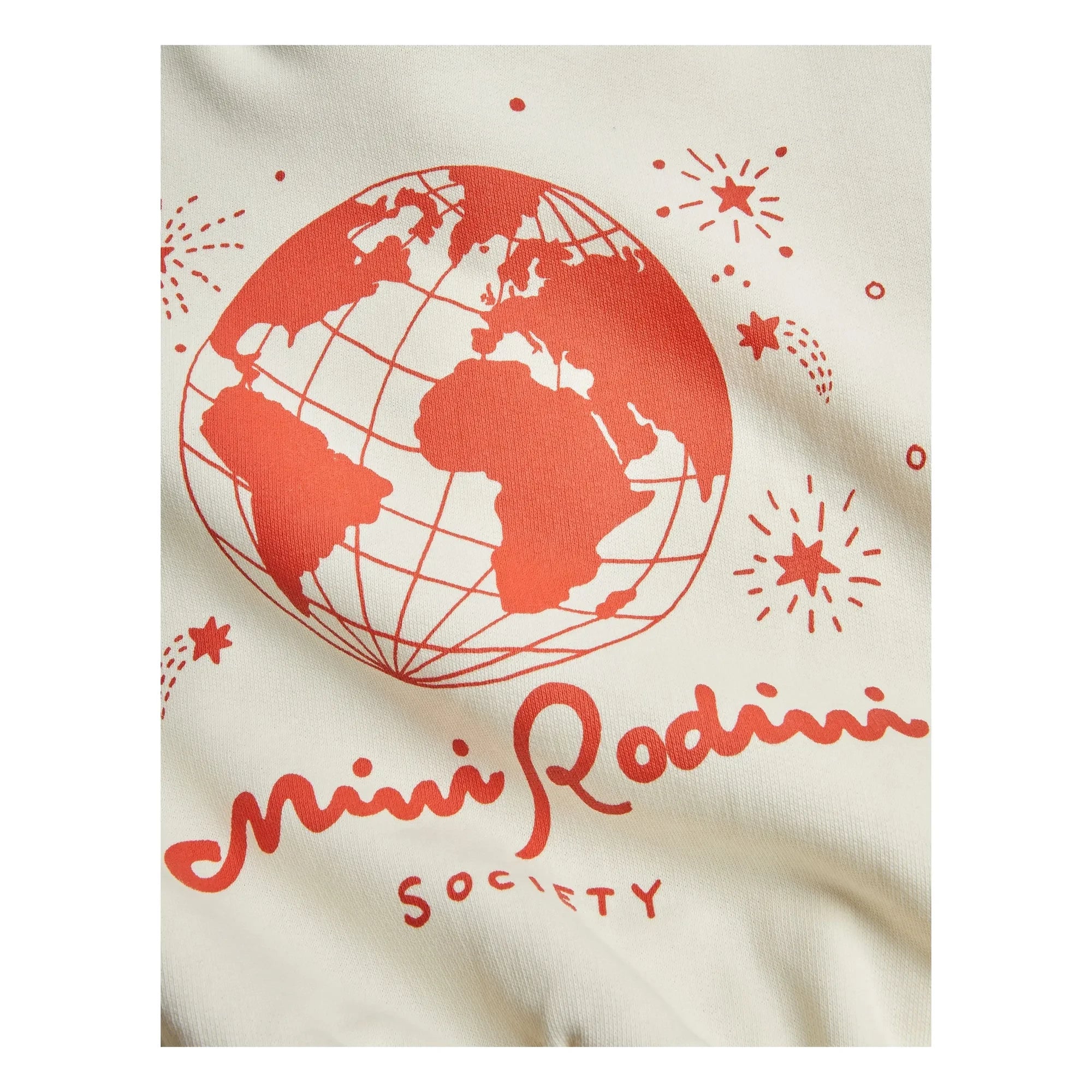 Mini Rodini - Mini Rodini Society organik pamuklu sweatshirt | Ecru