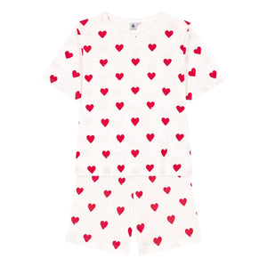 Petit Bateau - Kalpli Pijama Şortu - Kadın koleksiyonu | Beyaz