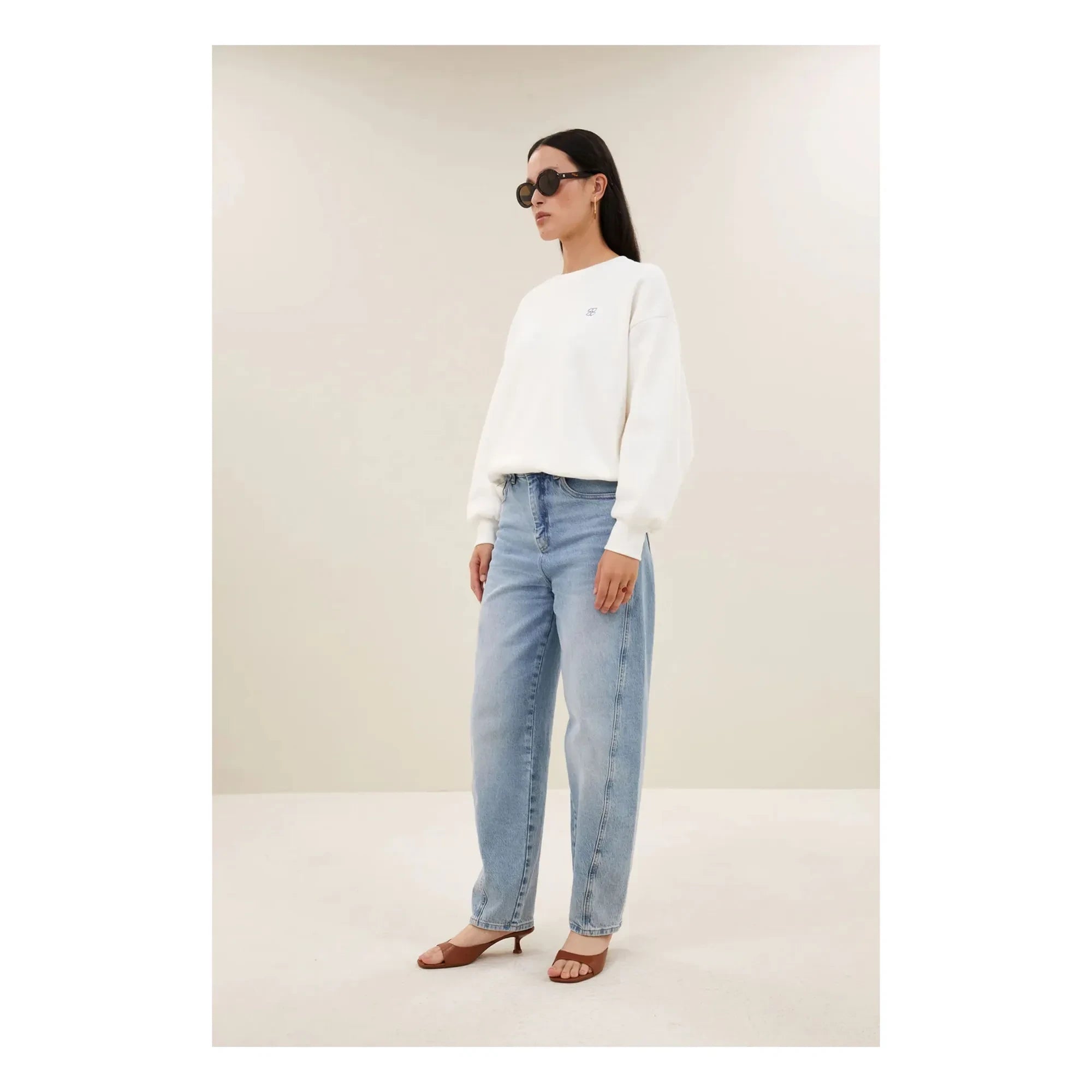 By Bar - Bibi Lucky Everyday Cotton sweatshirt | White