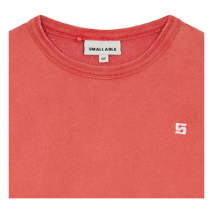 Smallable Kid - Arlo organik pamuklu sweatshirt | Koyu kırmızı