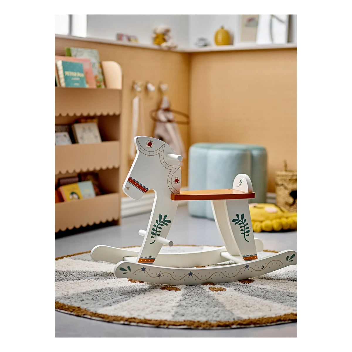 Bloomingville Mini - Ruddy sallanan at | Beyaz