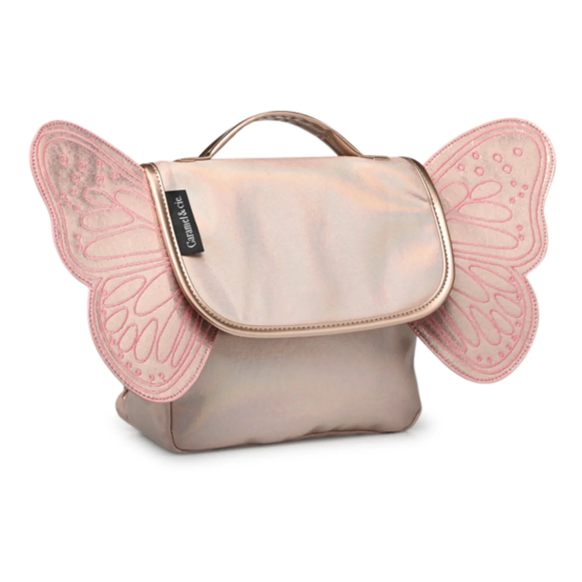 Caramel & Cie - Işıltılı Kelebek satchel | Pembe