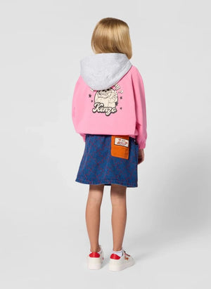Kenzo - Lastikli Denim Etek | Mavi