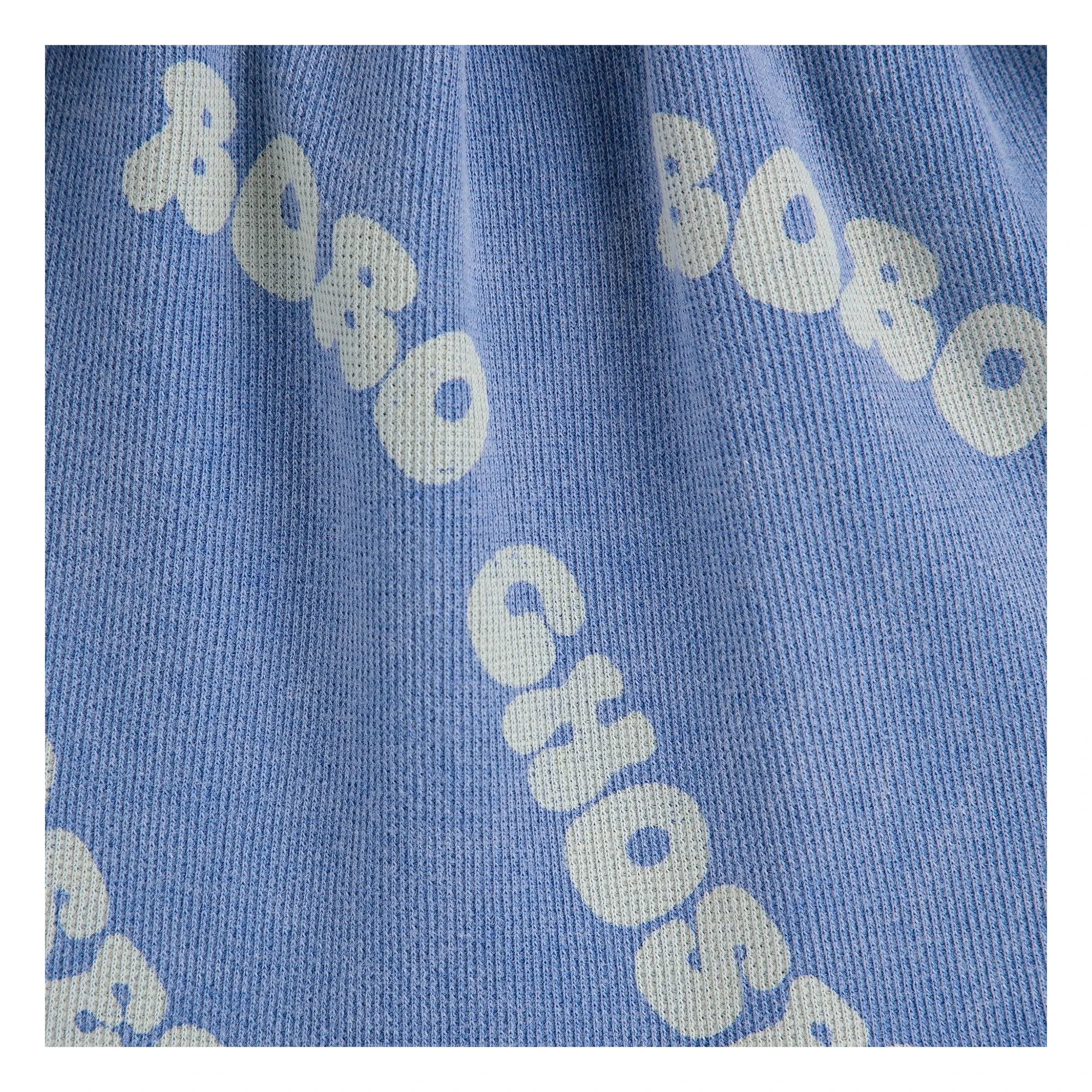 Bobo Choses - Kabartmalı Organik Pamuklu Jersey Etek | Mavi