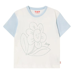 Tinycottons - Fleur Coton Bio Tişört | Beyaz