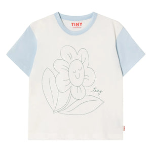 Tinycottons - Fleur Coton Bio Tişört | Beyaz