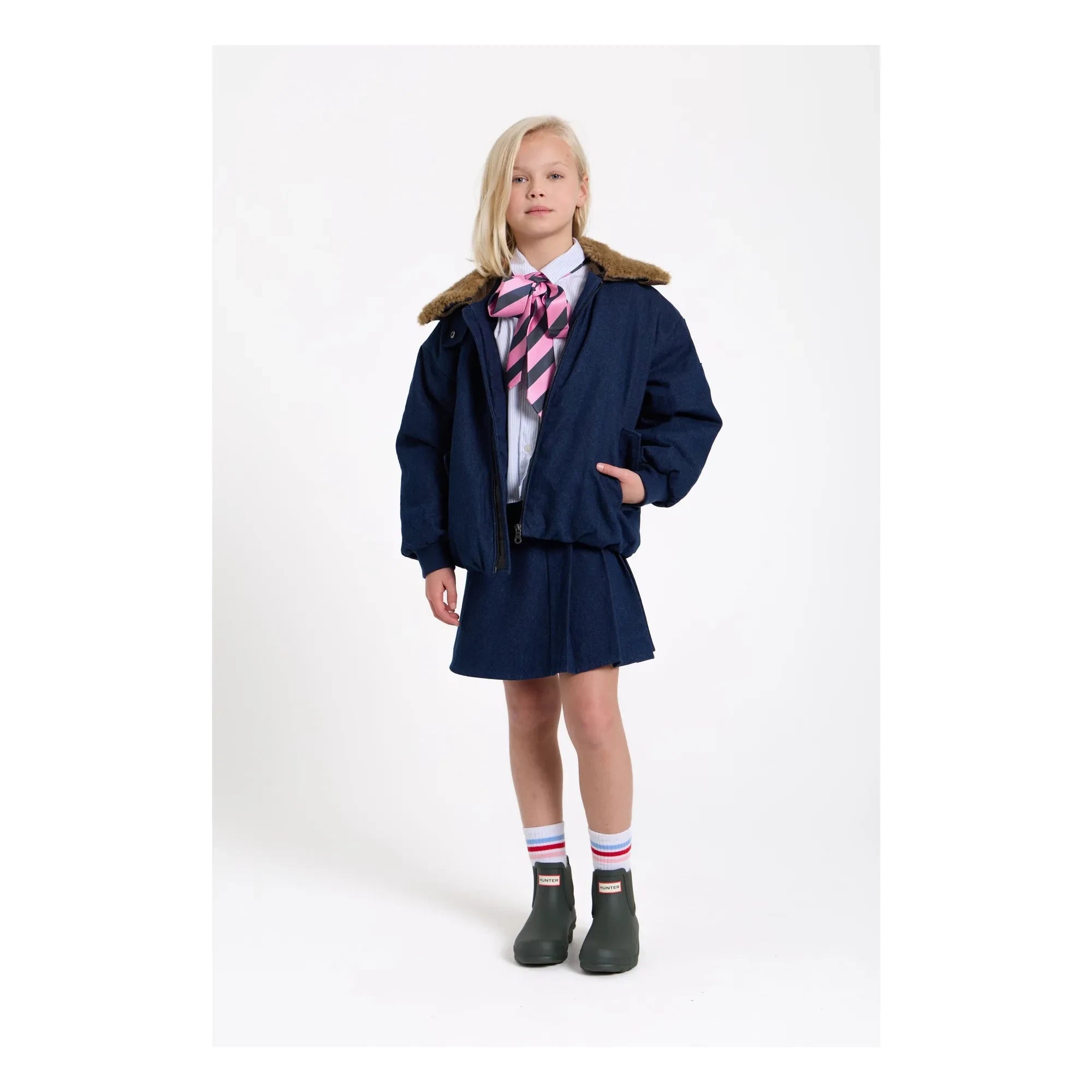 Finger in the nose - Aria Denim Aviatör Ceket | Denim brut