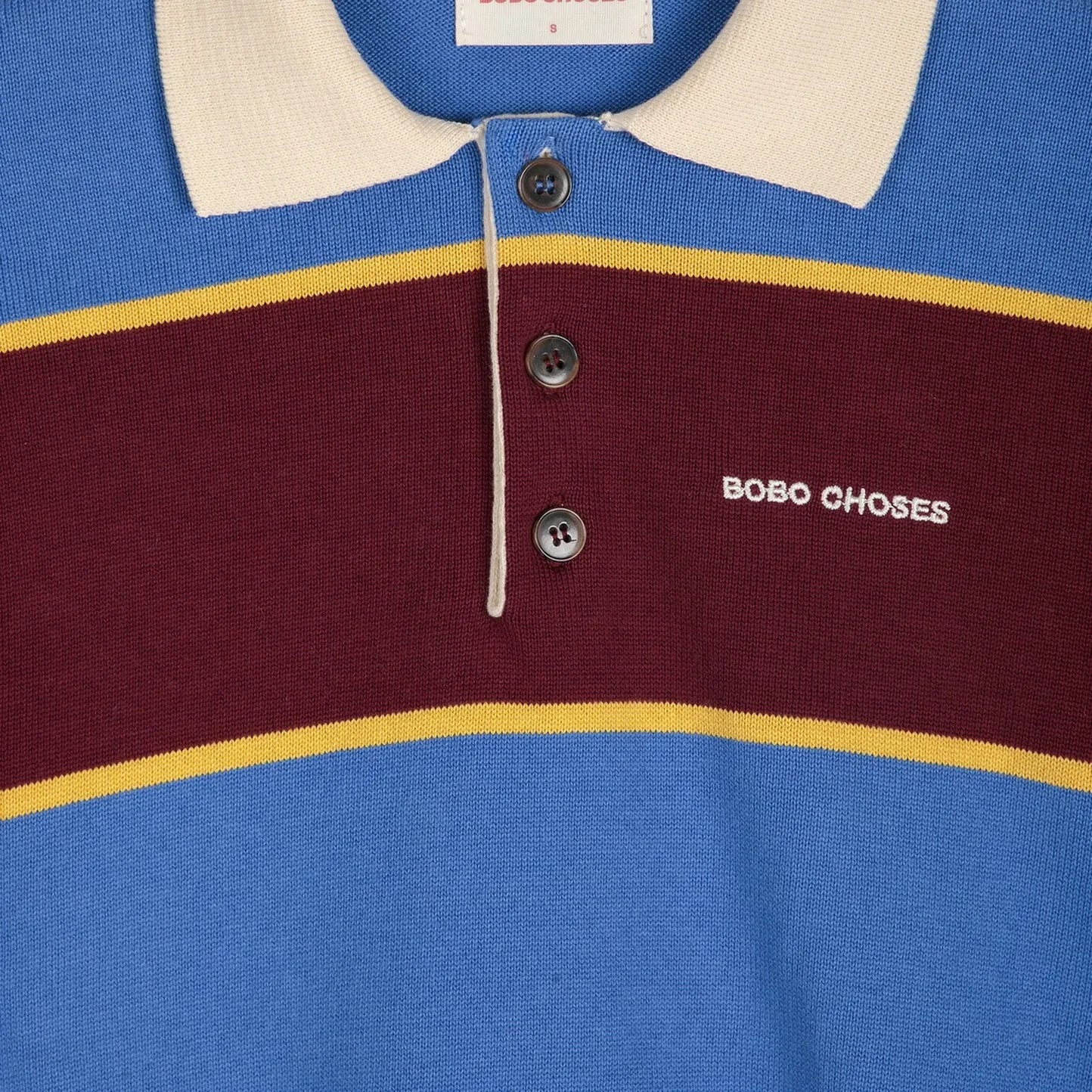 Bobo Choses - Sweat Polo Organik Pamuk | Mavi