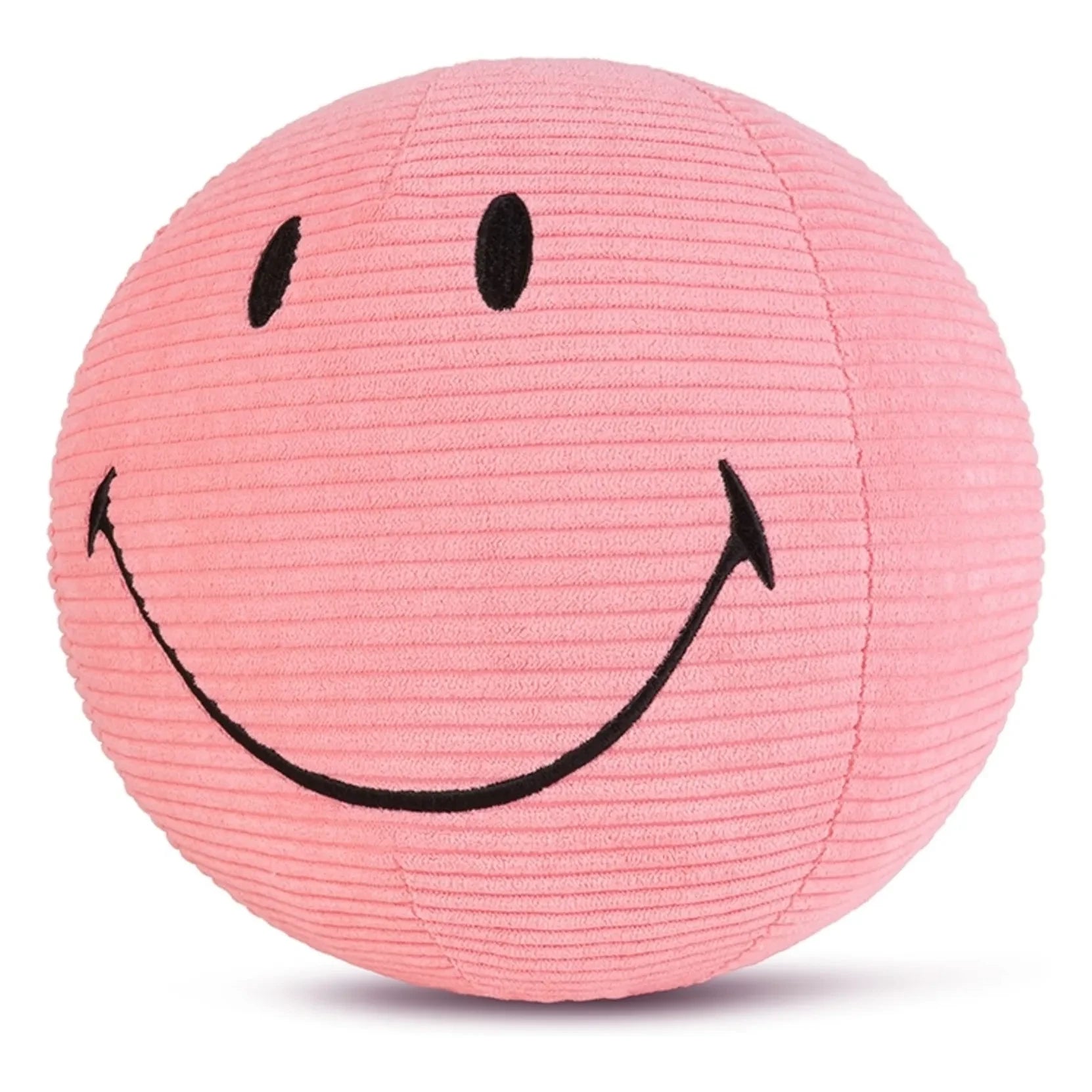 Bon Ton Toys - SMILEY - Kadifemsi fitilli kumaşta Smiley peluş | Toz Pembe