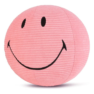 Bon Ton Toys - SMILEY - Kadifemsi fitilli kumaşta Smiley peluş | Toz Pembe