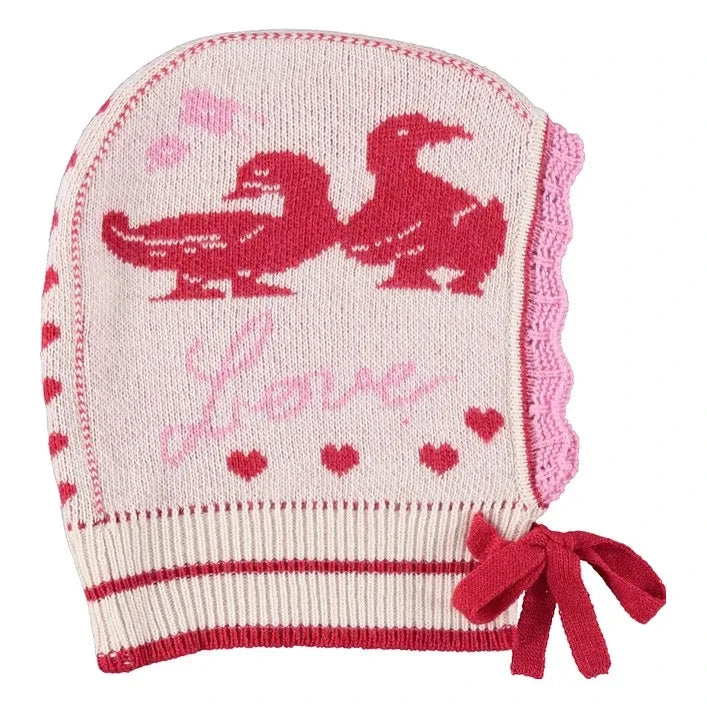 Bebe Organic - Love Yün Balaklava | Pembe