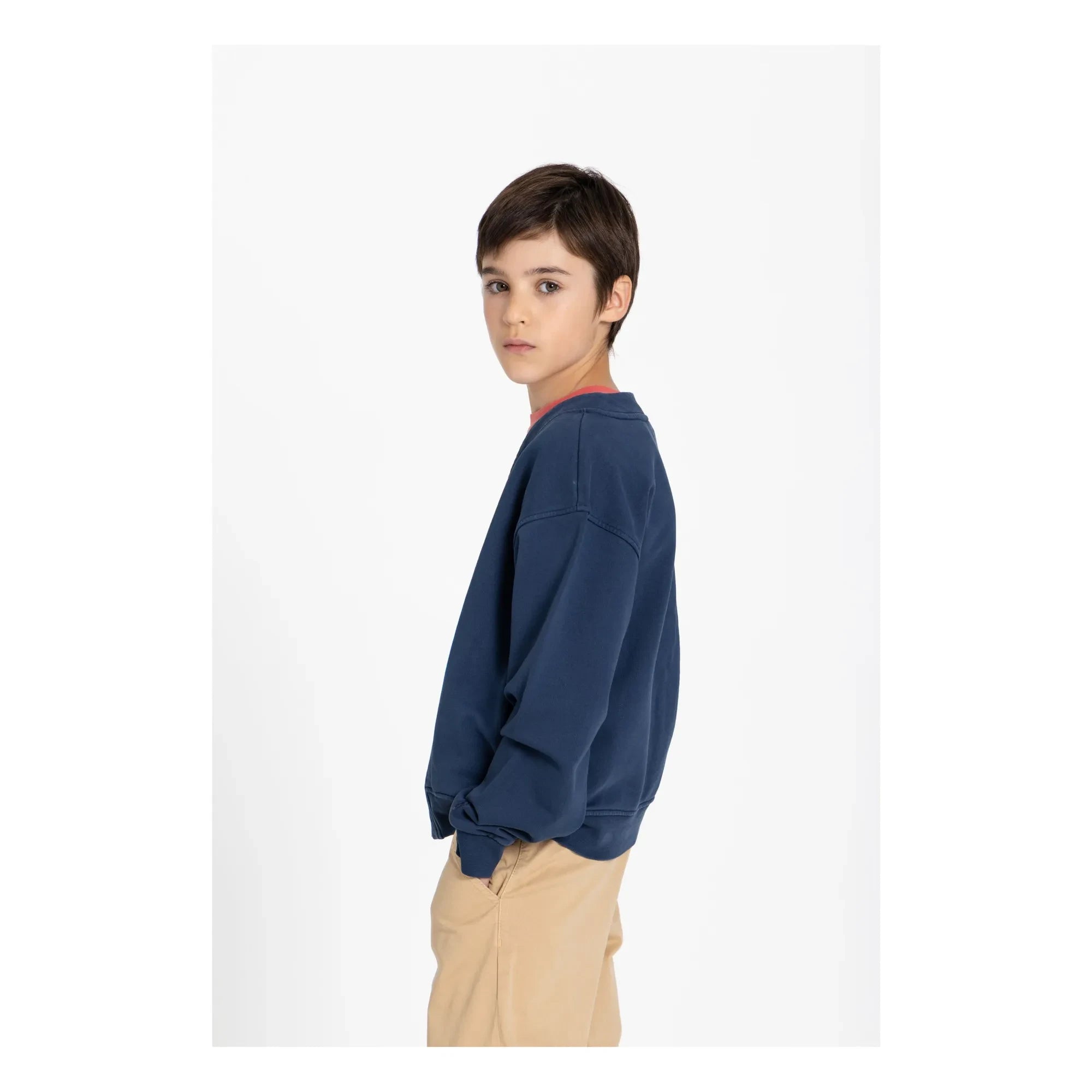 Smallable Kid - Ostmark organik pamuk hırka | Gece mavisi