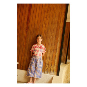 Hello Simone - Carlina Carreaux bluz | Pembe