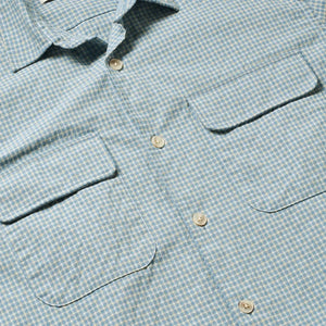 Forét - Lunar Ekose Overshirt | Açık Mavi