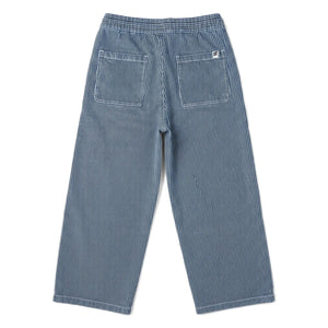 Hundred Pieces - Çizgili Biggy Pantolon | Mavi