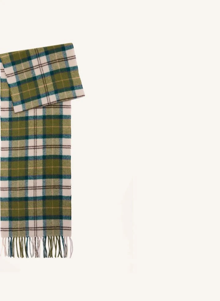 Barbour - Yün Tartan Şal | Heather Green