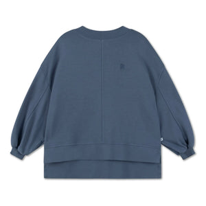 Repose AMS - Kutu formunda organik pamuklu sweatshirt | Kömür grisi