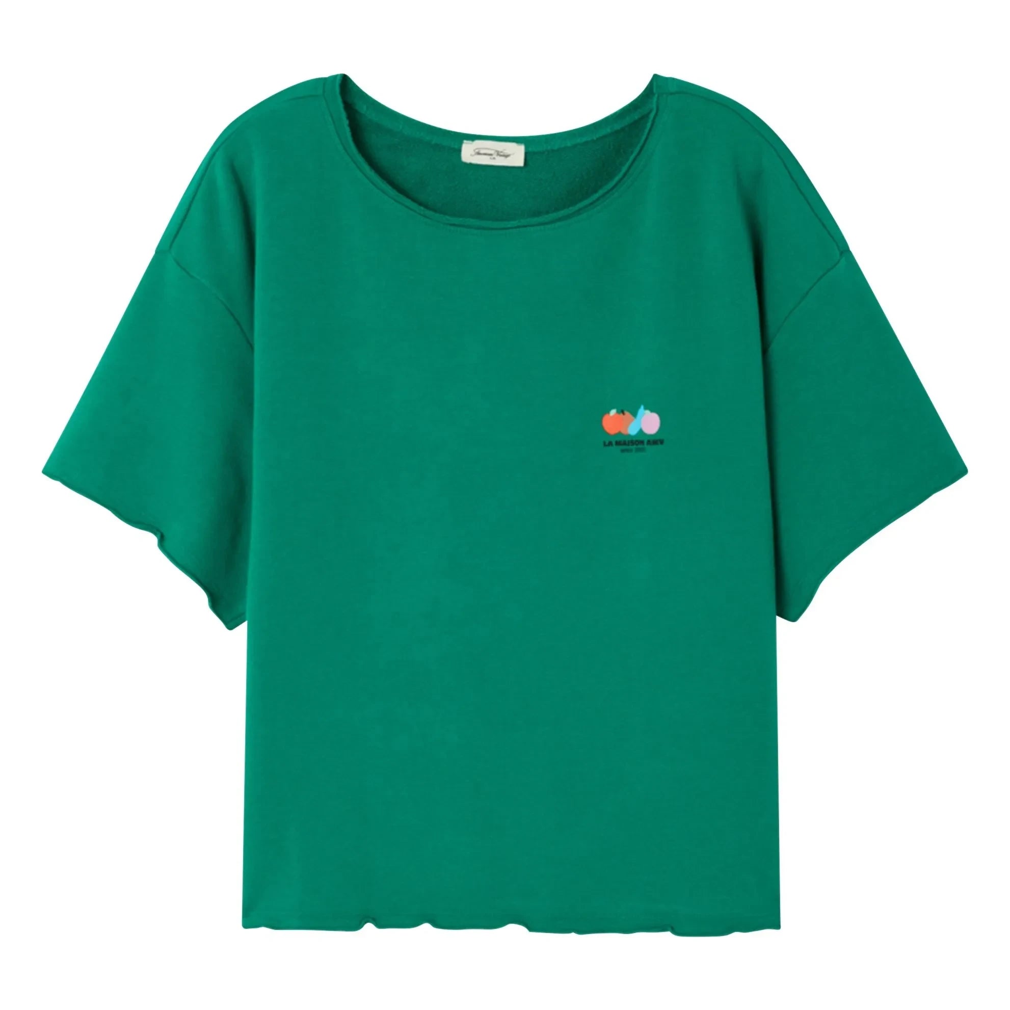 American Vintage - Atubay Pamuk Tişört | Mint Yeşili