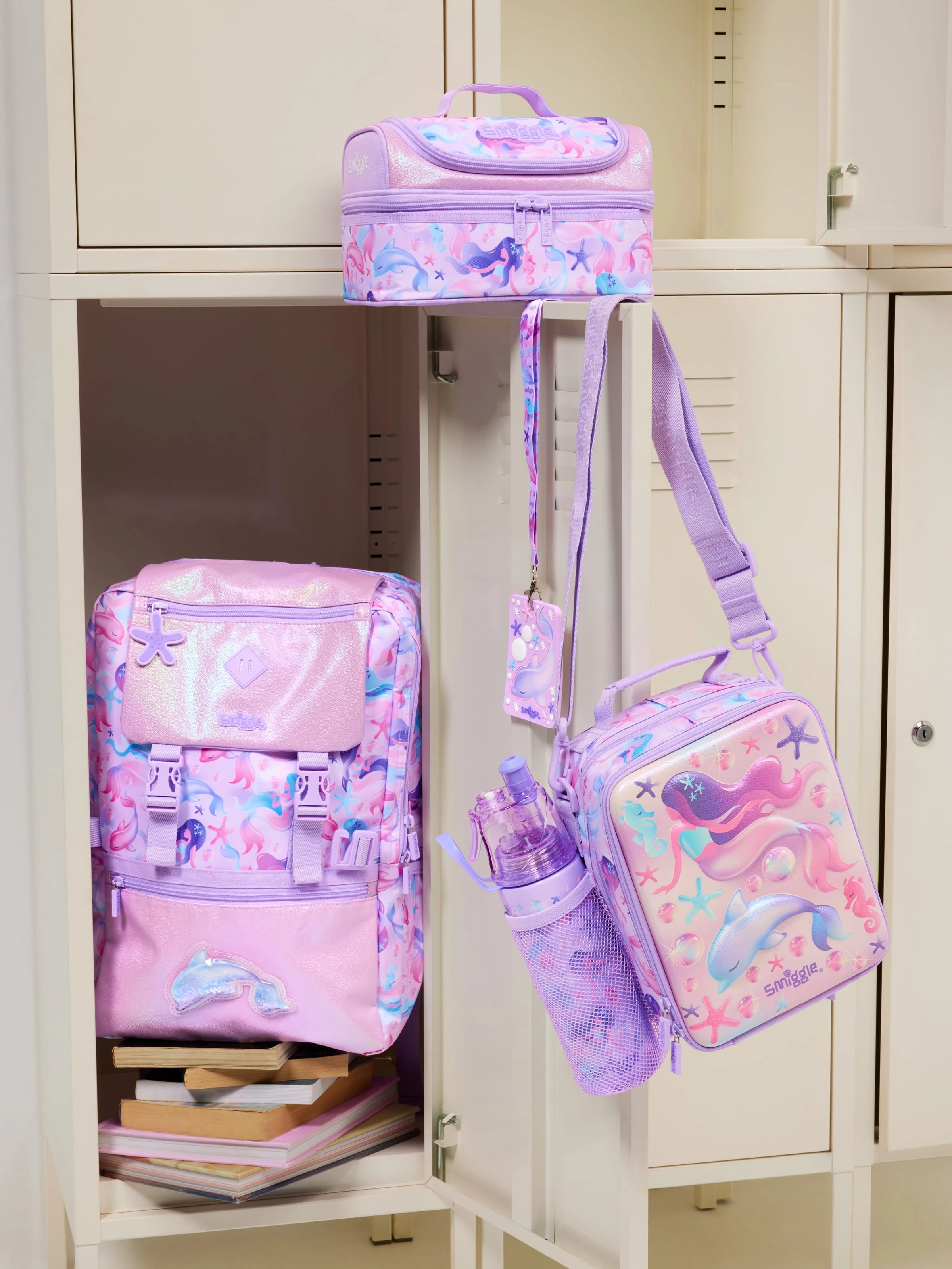Smiggle - Aspire 500ML Paslanmaz Çelik Su Püskürtmeli Matara