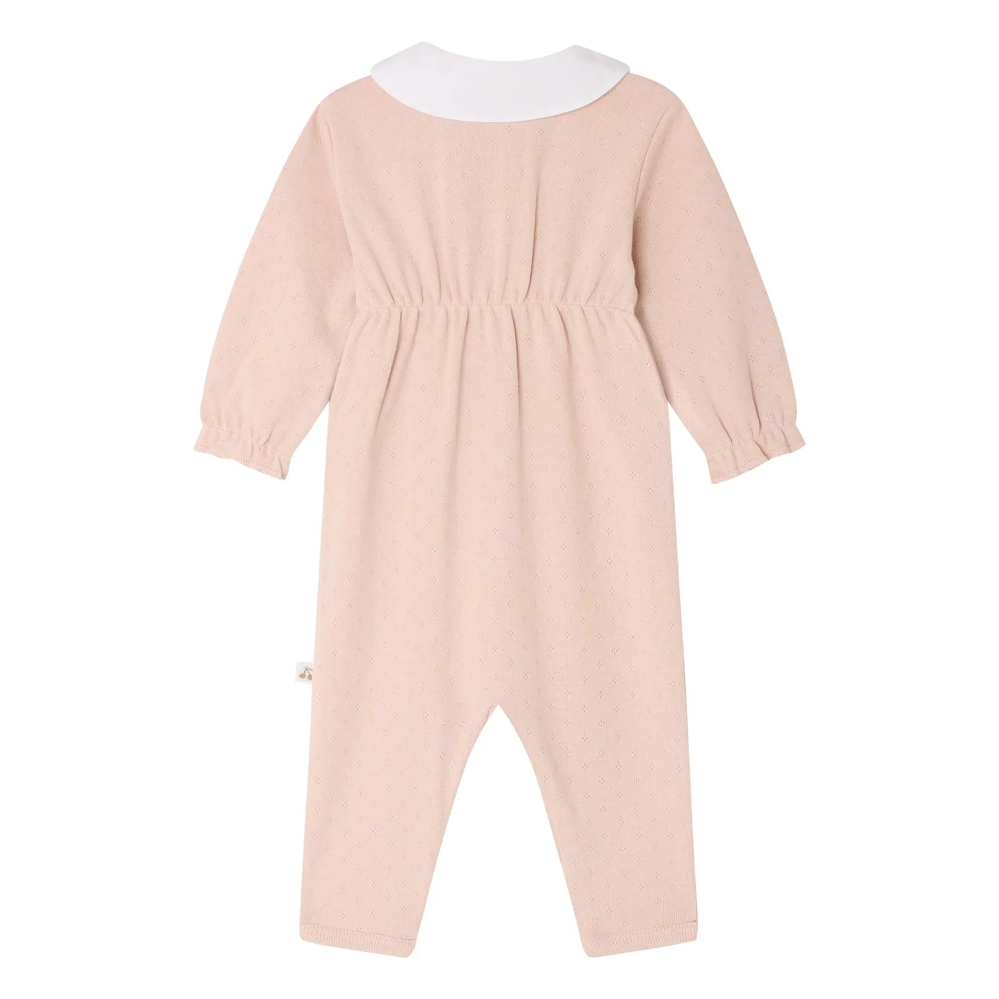 Bonpoint - Cayla Organik Pamuklu Peter Pan Yaka Pijama | Şeftali