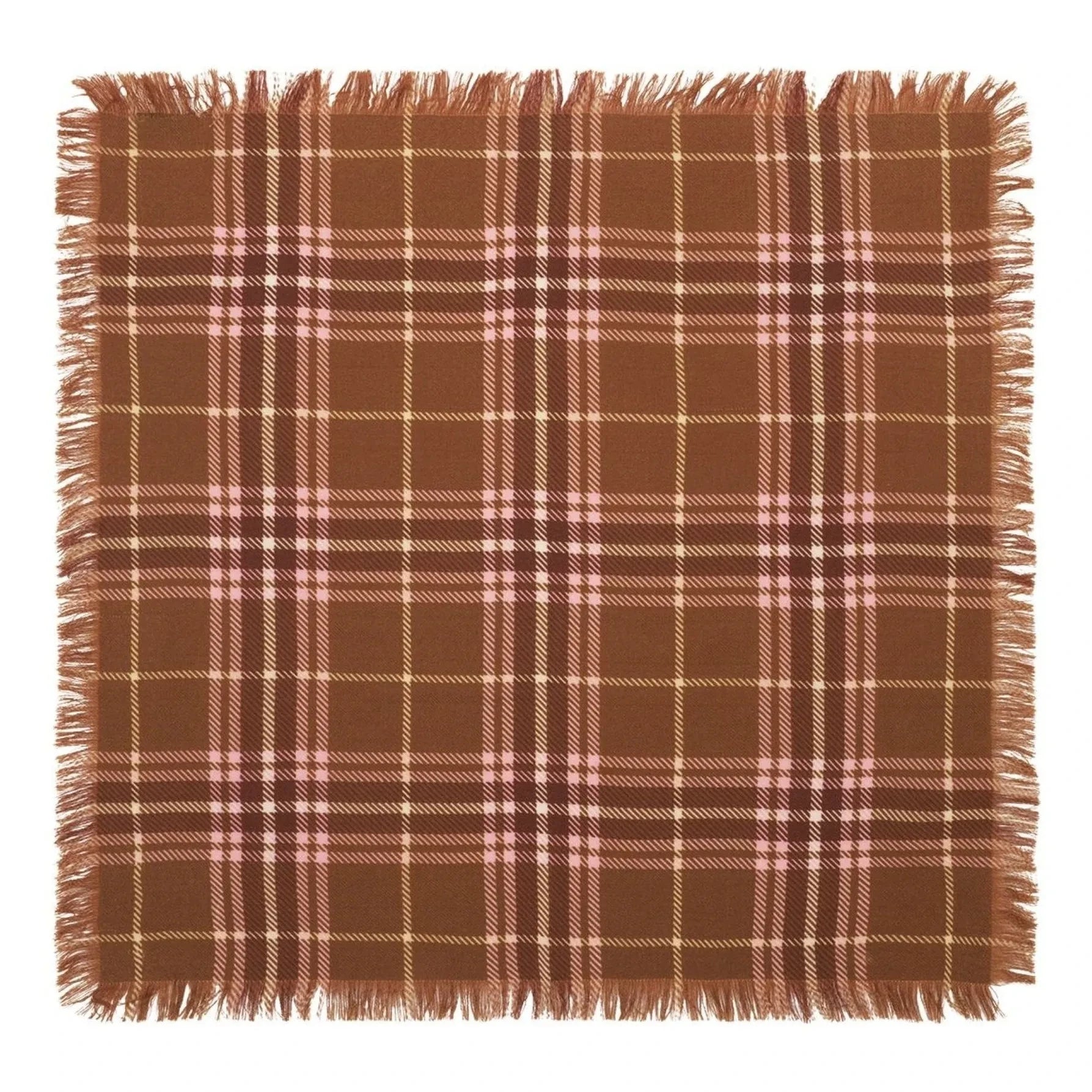 Bompard - Mini Kareli Tartan Kaşmir Atkı | Kahve