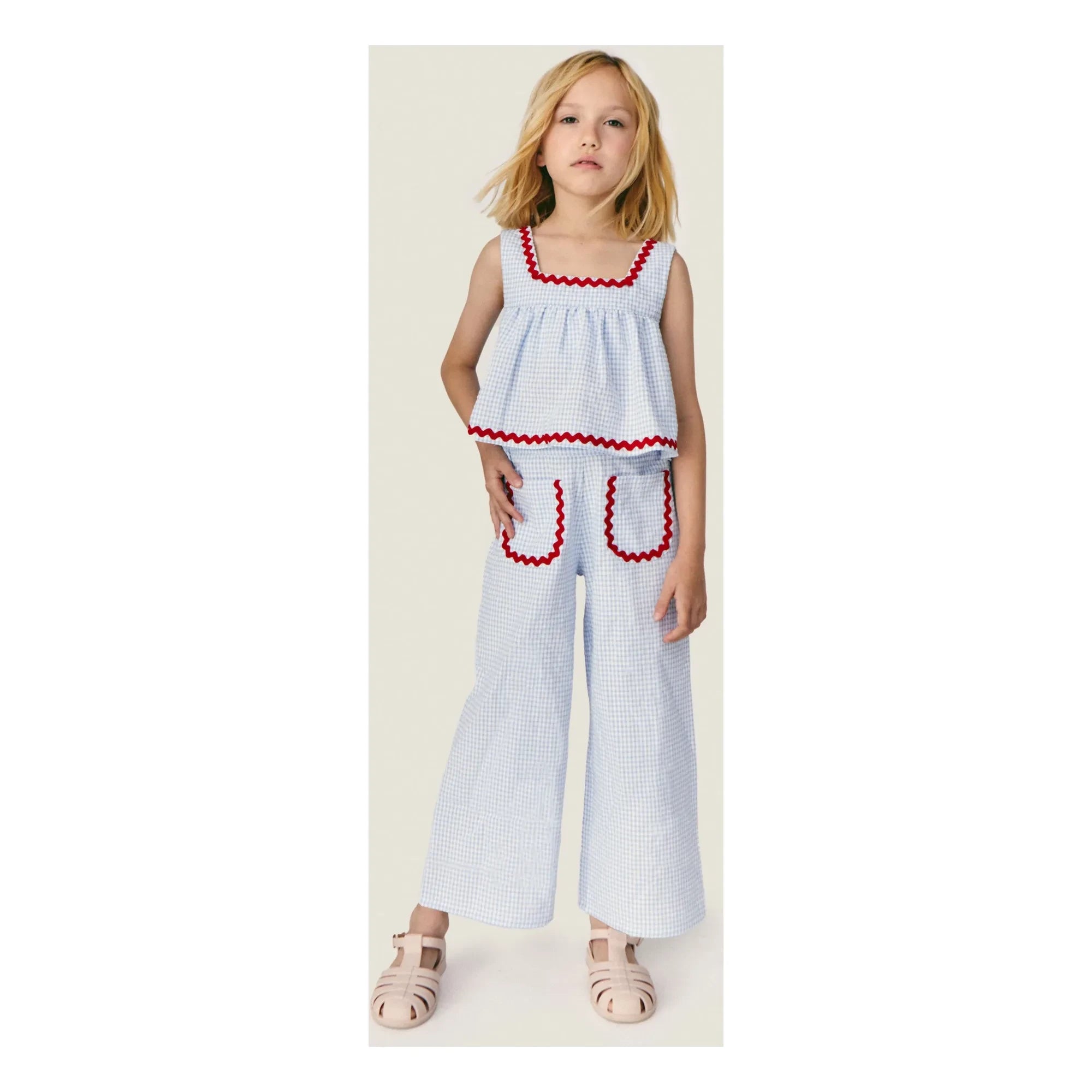 Mipounet - Top Sylvie Vichy | Açık Mavi