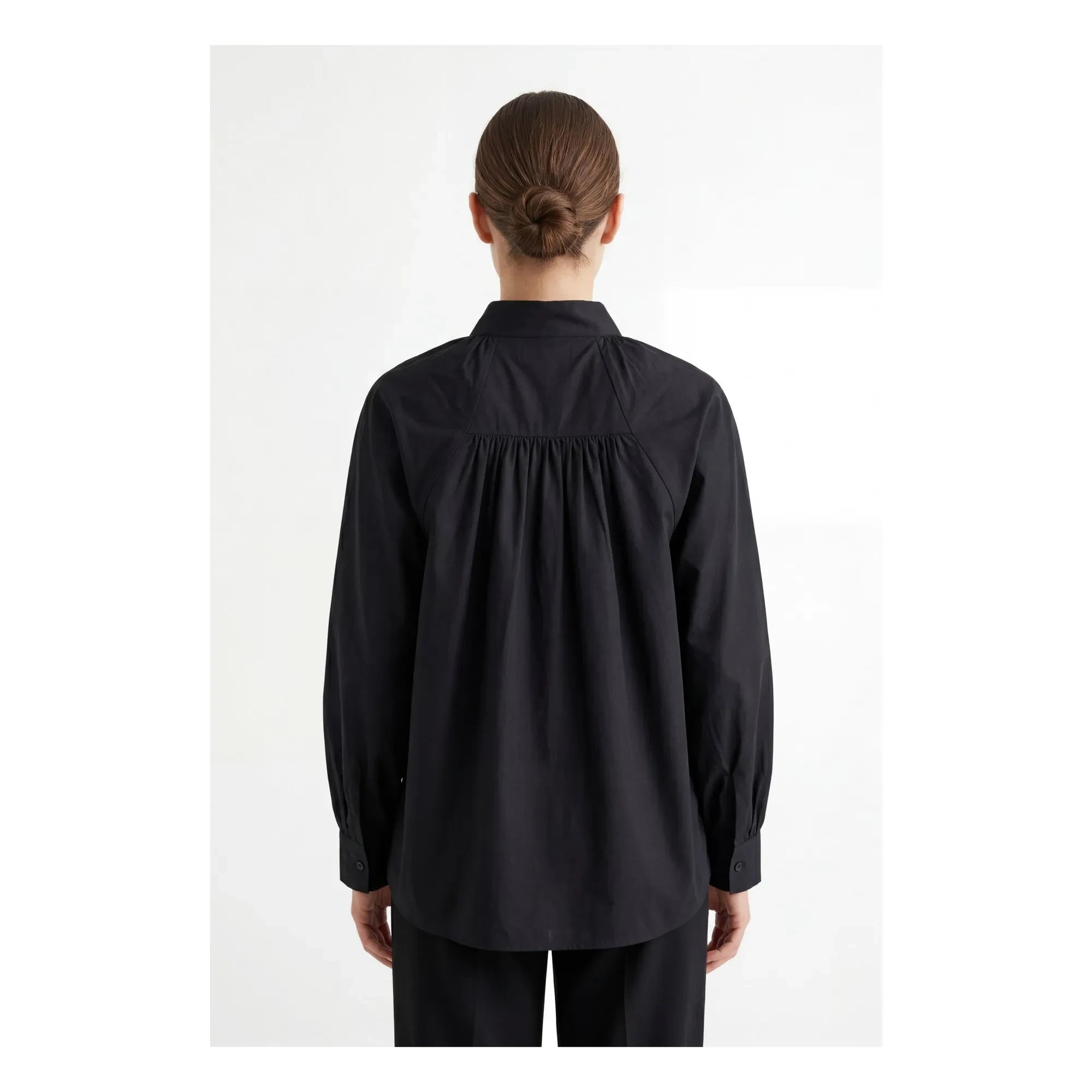 BELLEPIECE - Paxos Pamuk voile bluz | Siyah
