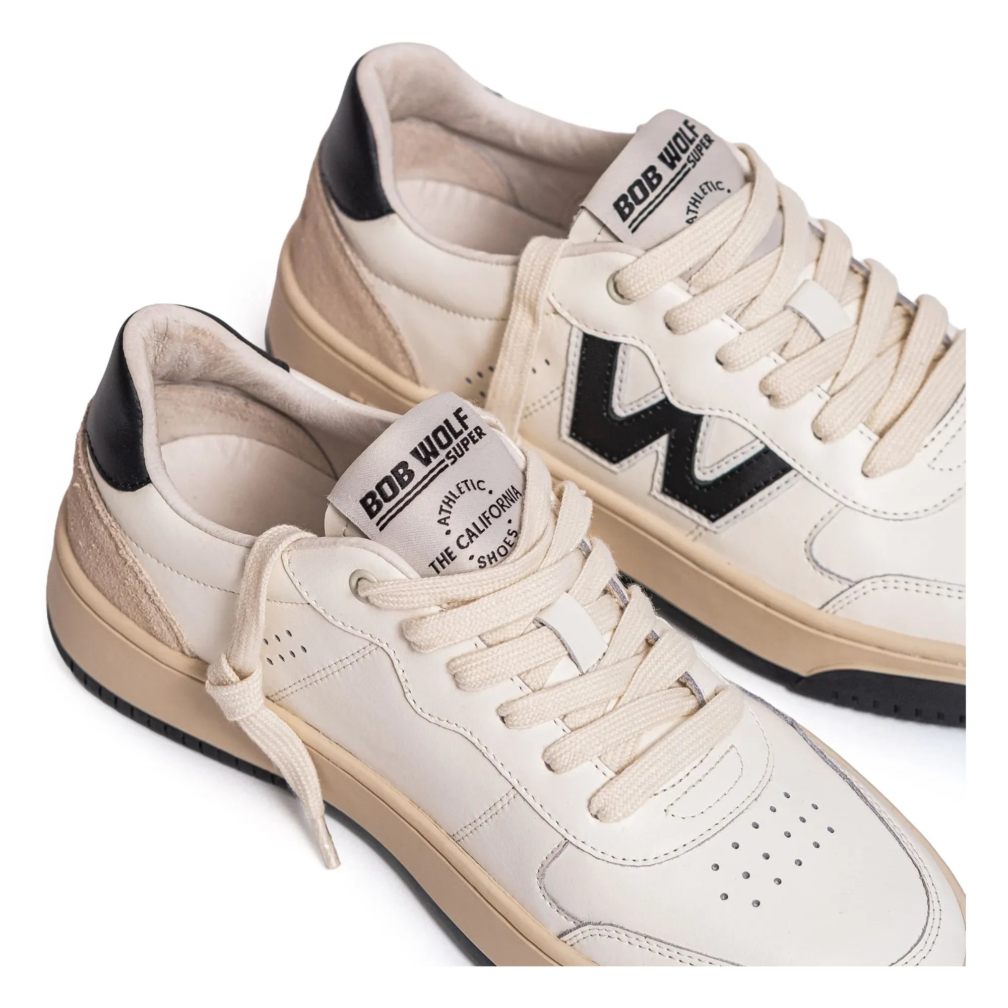 Bob Wolf - Legacy Deri ve Süet Sneakers | Siyah