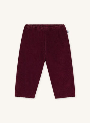 Petit Bateau - Organik Pamuk Vual Bebek Pantolonu | Bordo