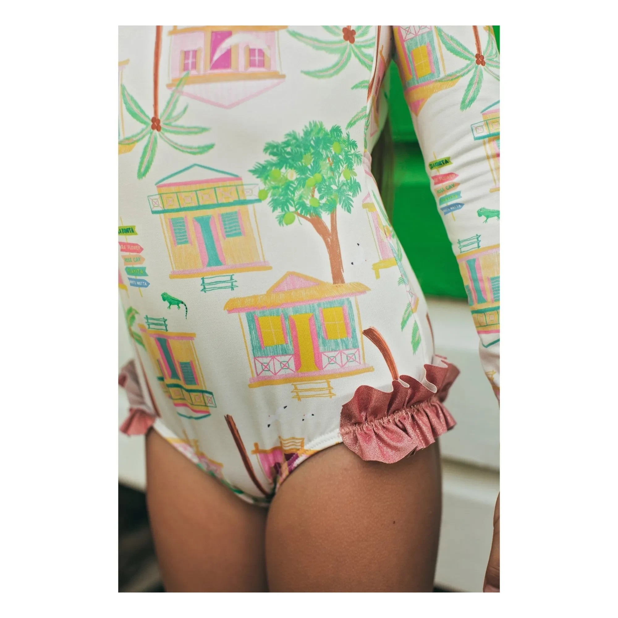 Pepita & Me - Alana Island Uzun Kollu Mayo | Ekru
