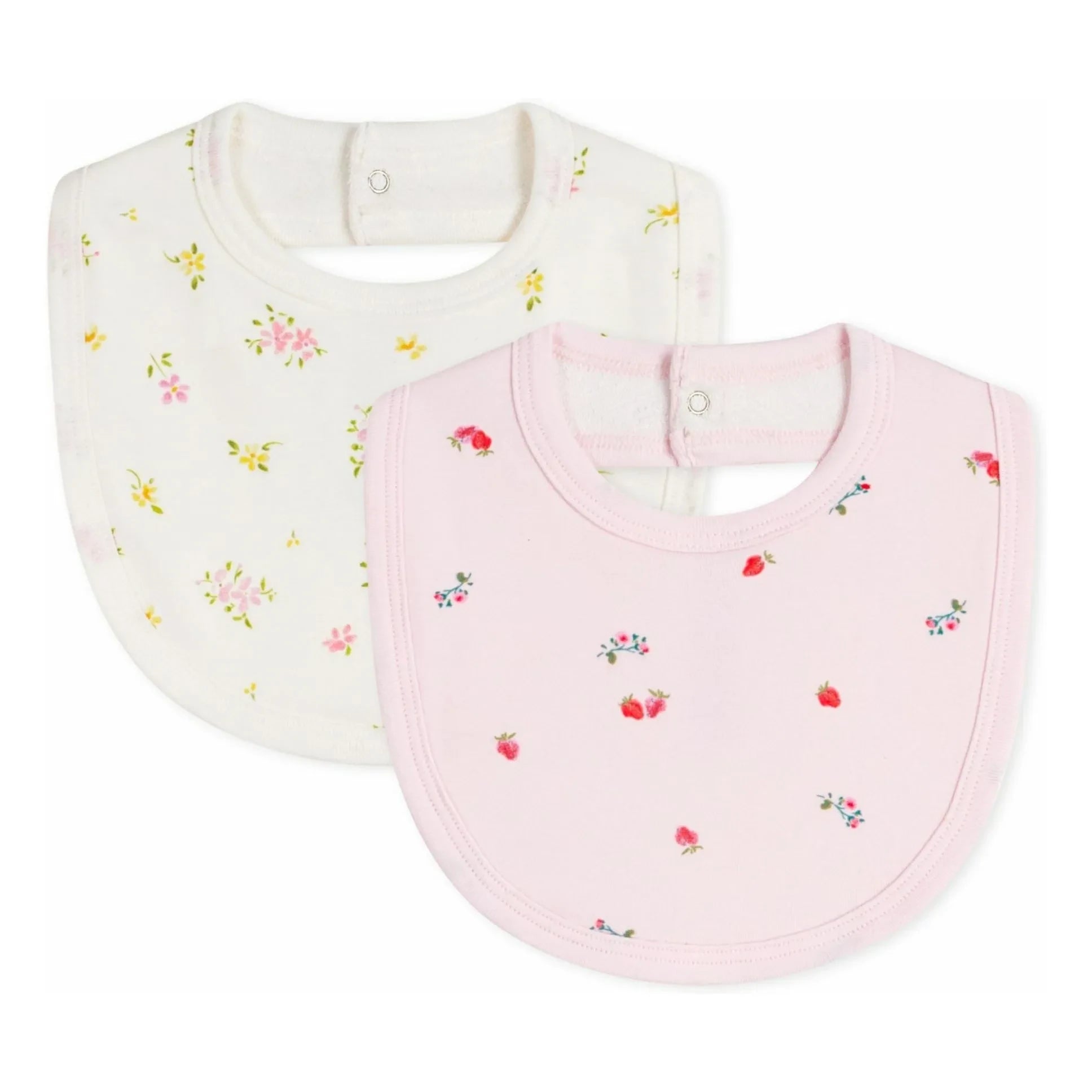 Petit Bateau - Pembe Çiçekli Mama Önlükleri