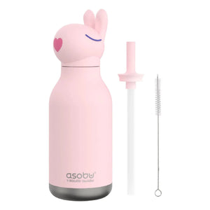 Asobu - Paslanmaz çelik şişe Rabbit | Açık Pembe