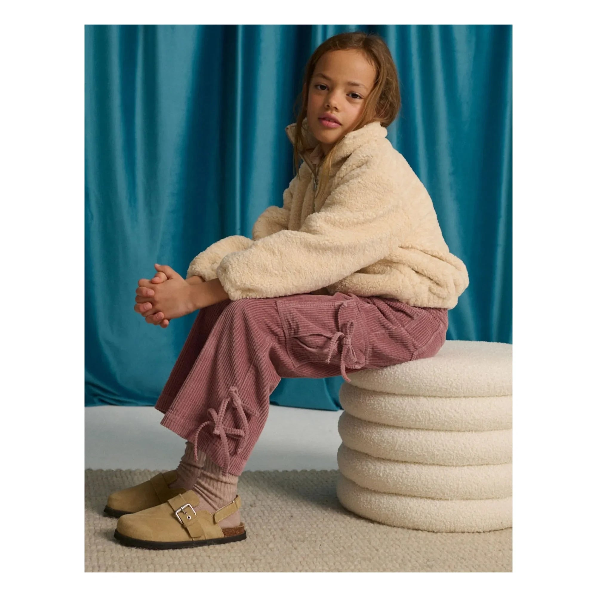 Gingersnaps - Paulina Kadife Kargo Pantolon | Pembe