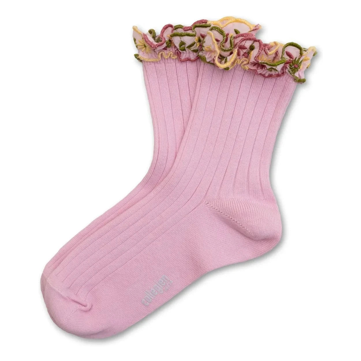 Collégien - Çiçekli Anemon Çoraplar | Yumuşak pembe