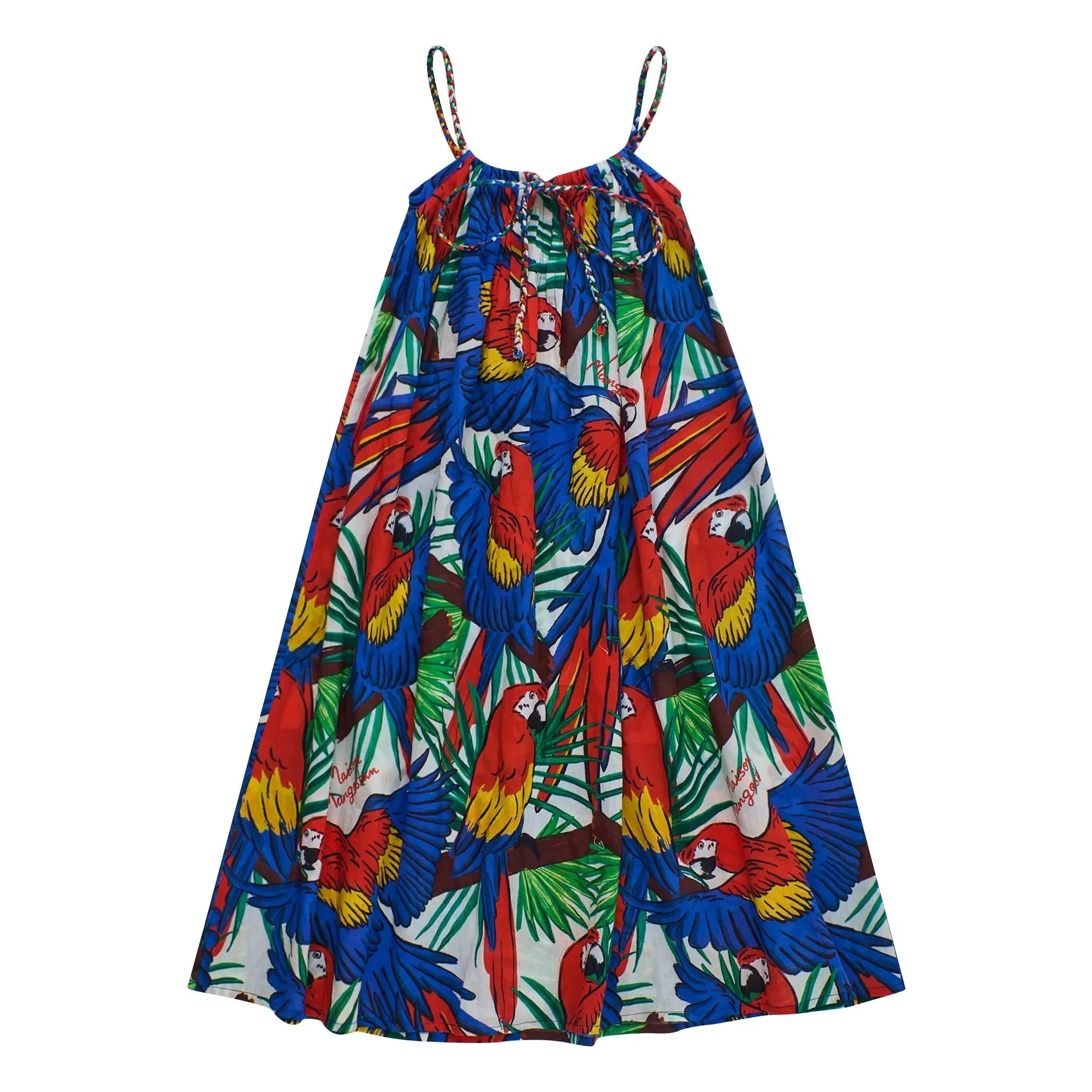 Maison Mangostan - Parrot elbise | Mavi