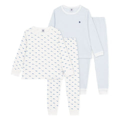 Petit Bateau - 2’li Balina Pijaması Seti | Mavi