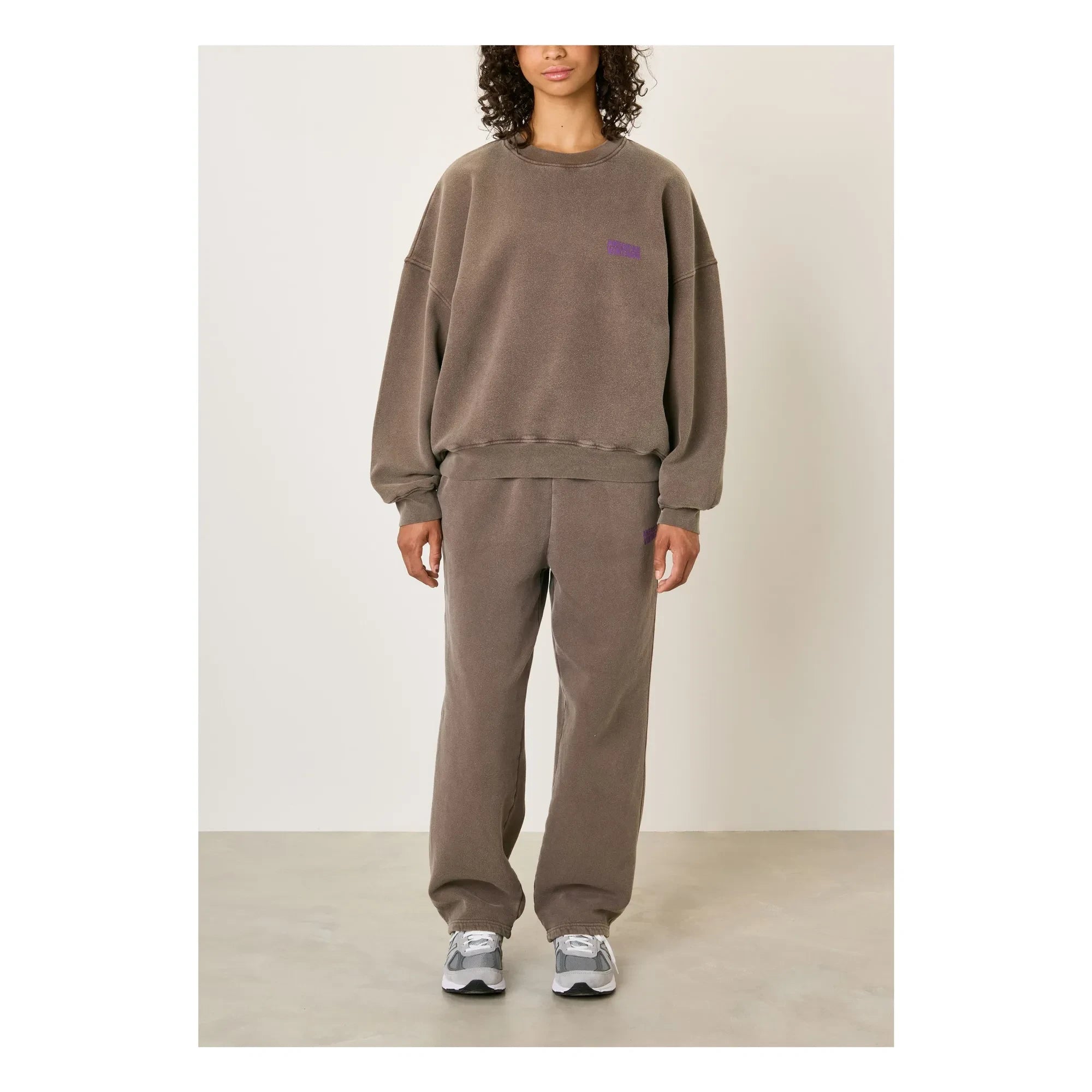 American Vintage - Plizzy Pamuklu Sweatshirt | Kahverengi
