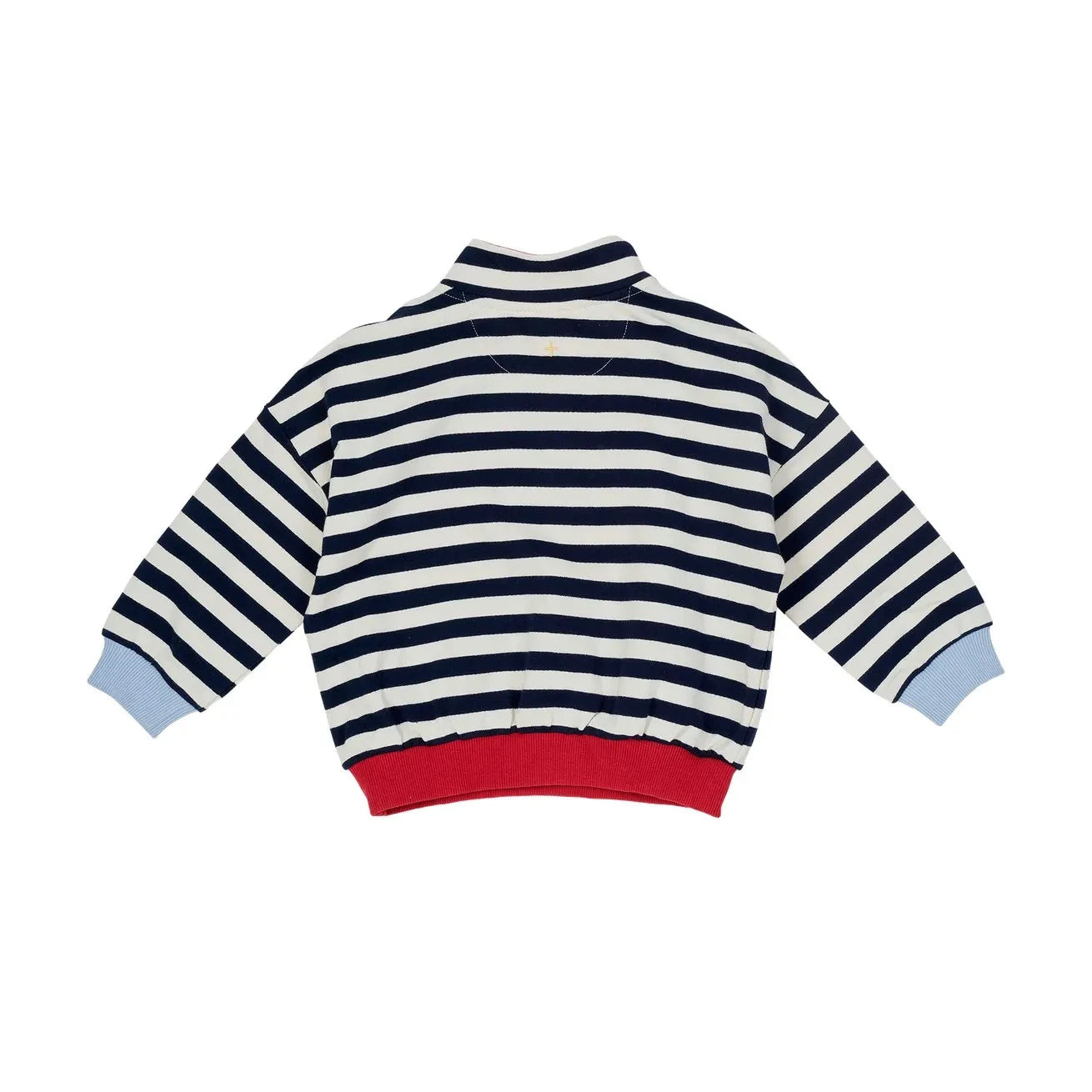 Goldie + Ace - Çizgili Fermuarlı Sweatshirt - Smallable Özel | Lacivert