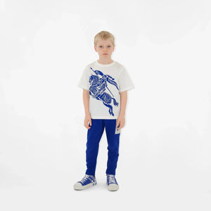 Burberry Kids Cedar Knight T-Shirt in White