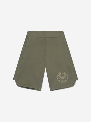 Emporio Armani Boys Logo Shorts in Green