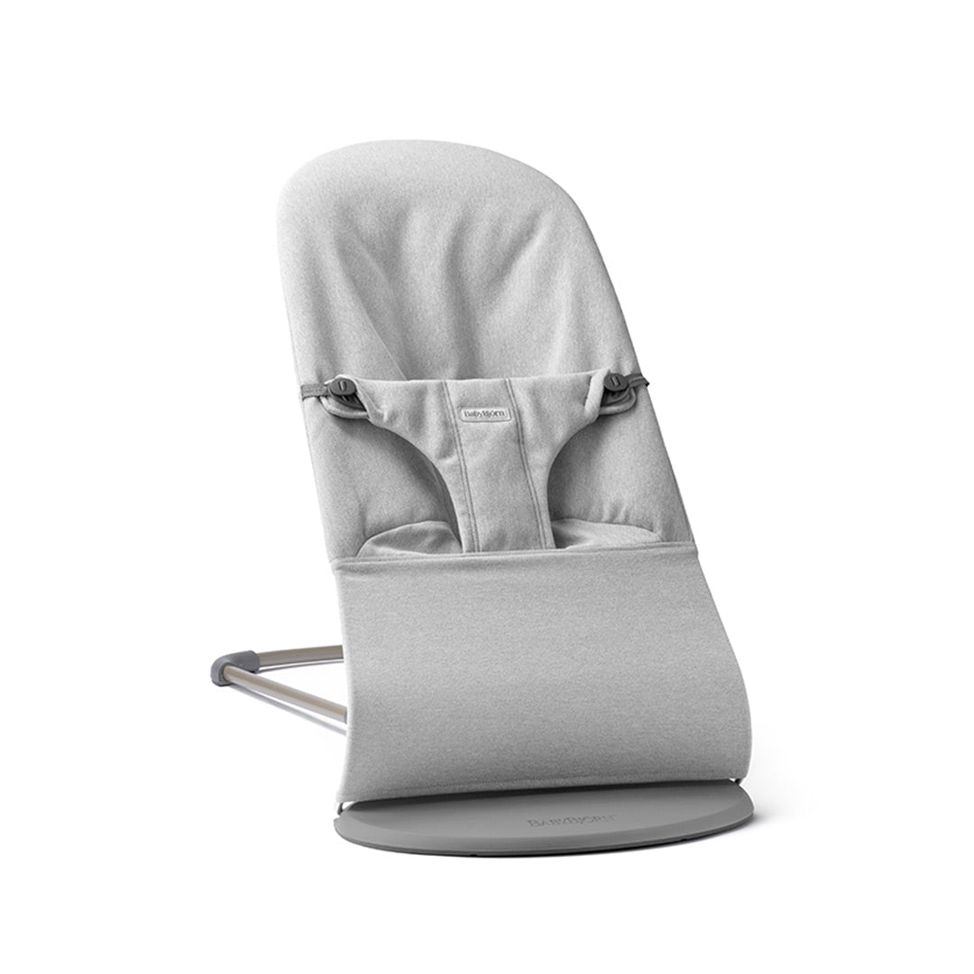 BabyBjörn Bouncer Bliss Woven Mélange - Light Grey-Baby Bouncers-No Bouncer Toy- | Natural Baby Shower