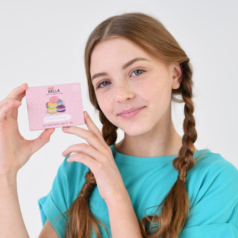 ميس نيللا - لوحة ماكارون للعين والخدود 2 قطع